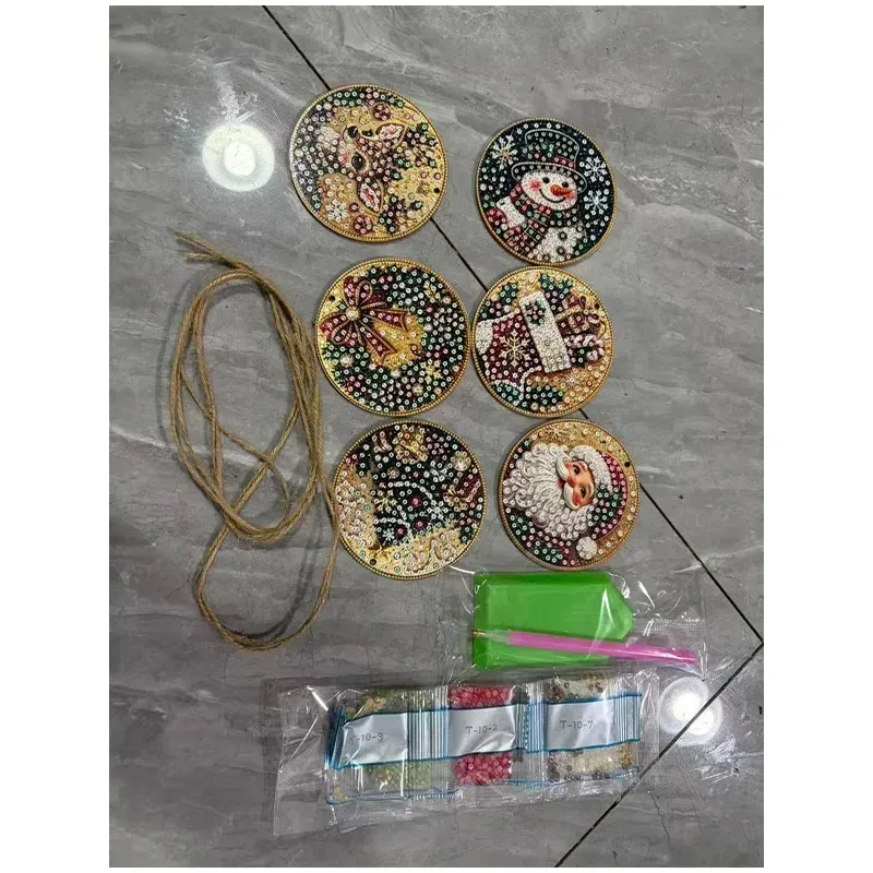 Kit peinture diamant Noël 6 pièces