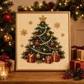 Kit peinture diamant Noël avec cadre 20x20cm – 6