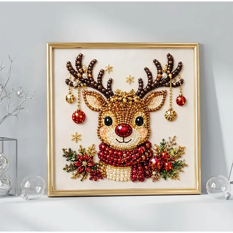Kit peinture diamant Noël avec cadre 20x20cm