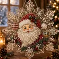 Kit peinture diamant Noël suspendu – Couleur BLANC (A)