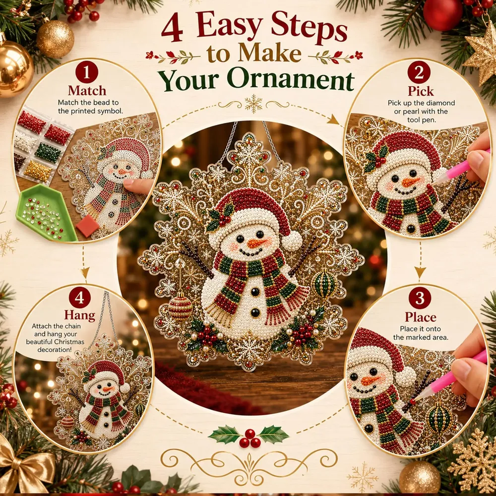 Kit peinture diamant Noël suspendu
