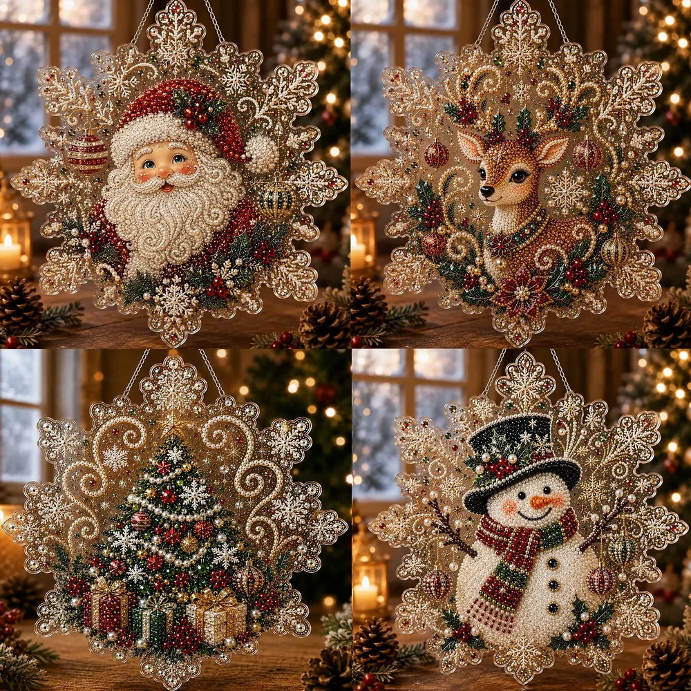 Kit peinture diamant Noël suspendu