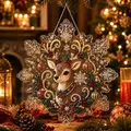 Kit peinture diamant Noël suspendu – Couleur Rouge (C)