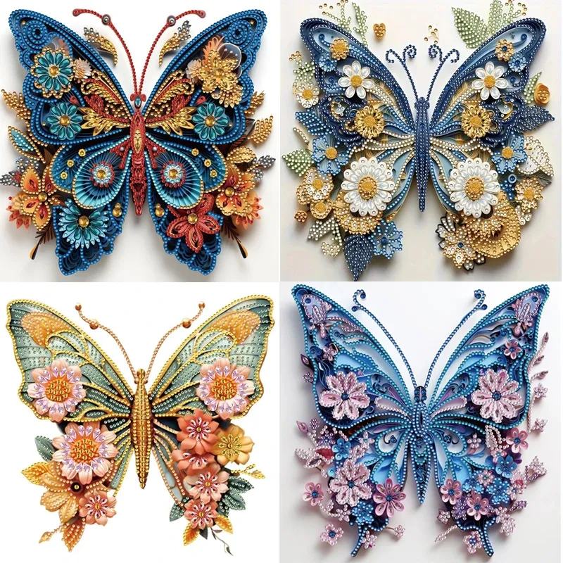 Kit peinture diamant papillon 30x30 cm