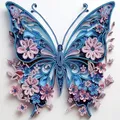 Kit peinture diamant papillon 30x30 cm – Couleur BLANC (01)