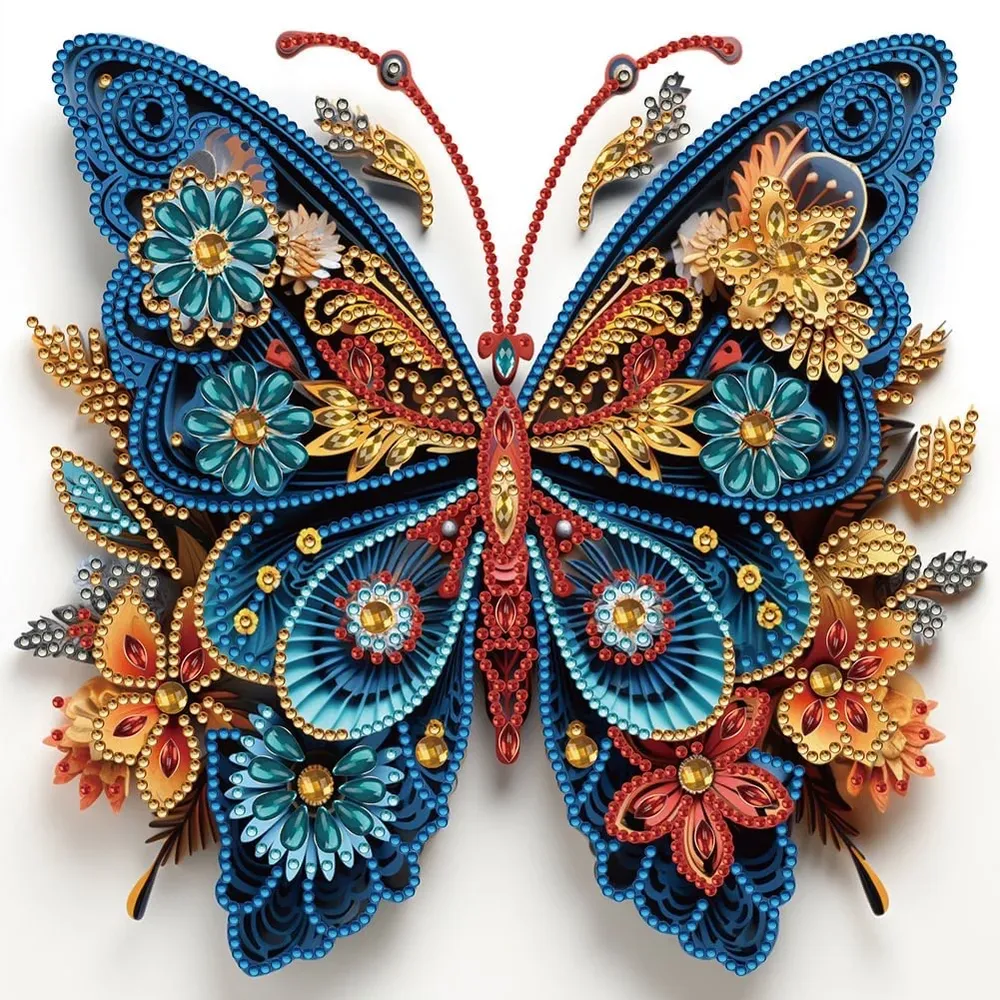 Kit peinture diamant papillon 30x30 cm