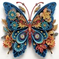Kit peinture diamant papillon 30x30 cm – Couleur Rouge (03)