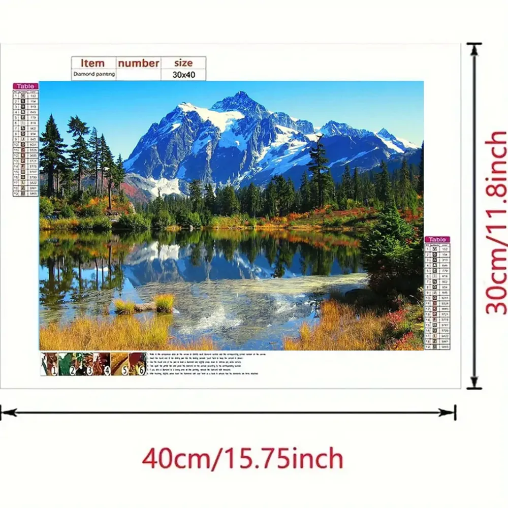 Kit peinture diamant paysage 20 à 60 cm