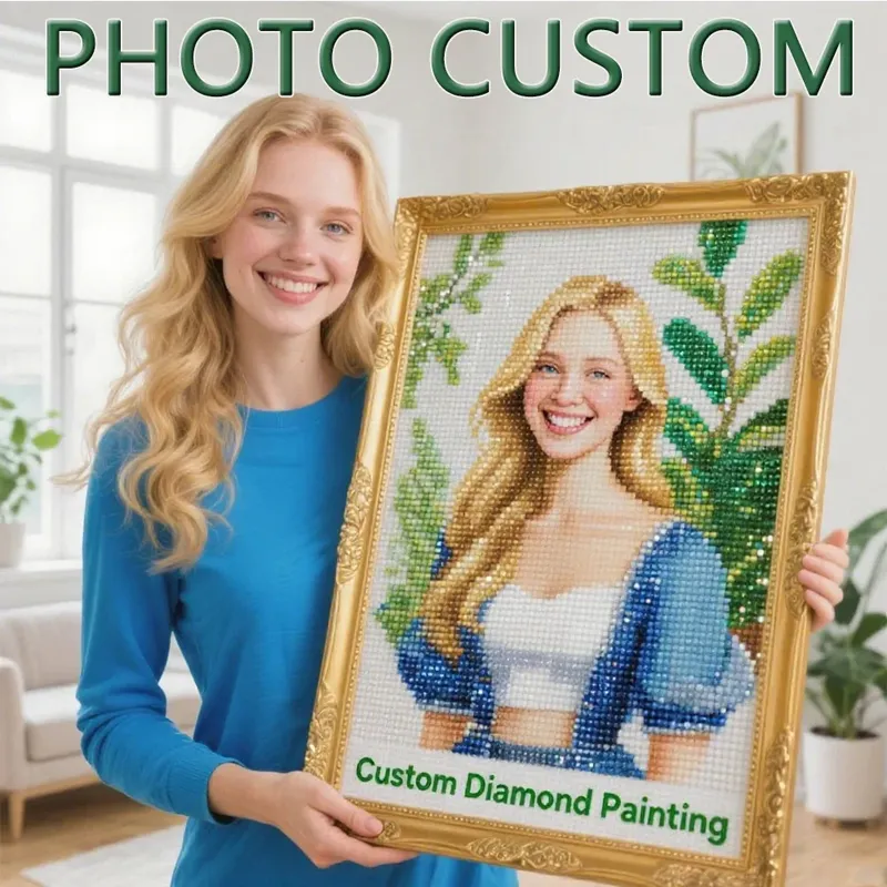 Kit peinture diamant personnalisable 5D carré ou rond