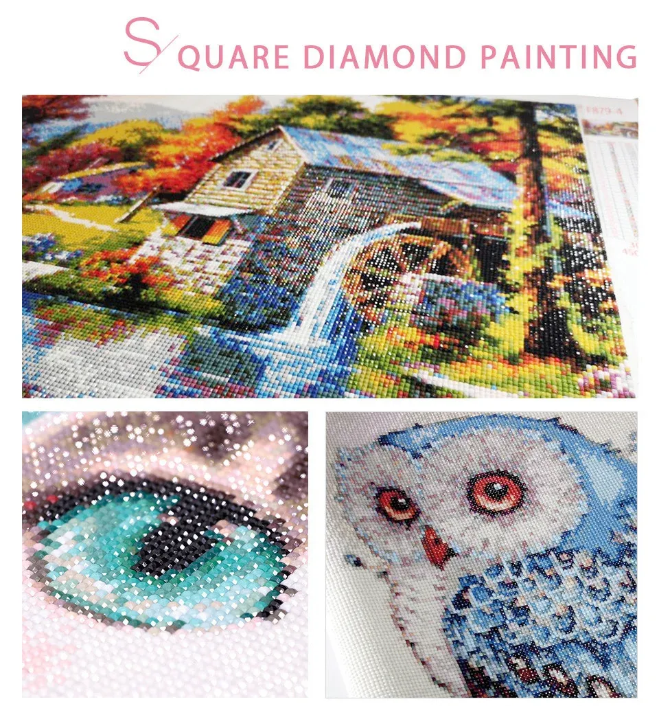 Kit peinture diamant personnalisé 5D carré ou rond