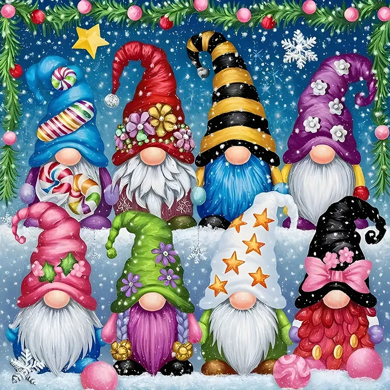 Kit peinture diamant photo Noël 20 à 50 cm