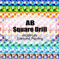Kit peinture diamant résine AB et poussière de fée 5D – Couleur AB Square Drill