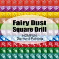 Kit peinture diamant résine AB et poussière de fée 5D – Couleur Fairy Dust Square