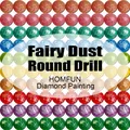 Kit peinture diamant résine AB et poussière de fée 5D – Couleur Fairy Dust Round