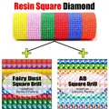 Kit peinture diamant résine AB et poussière de fée 5D – Couleur Resin AB FD Square 3