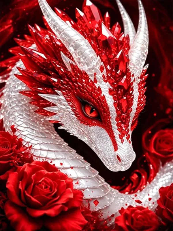 Kit peinture diamant Roi Dragon 20 à 50 cm