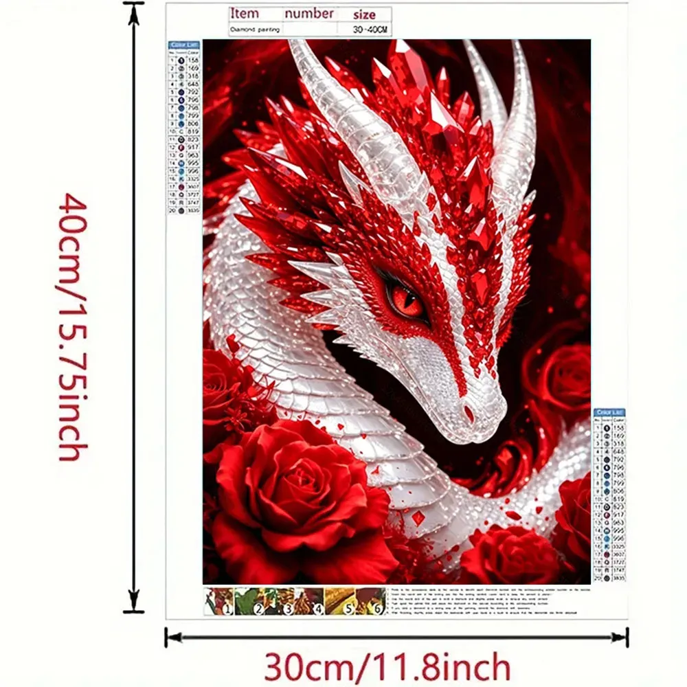 Kit peinture diamant Roi Dragon 20 à 50 cm