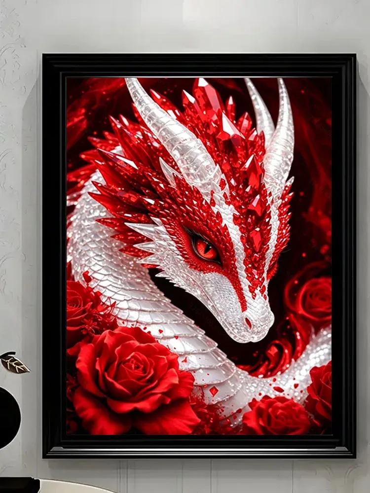 Kit peinture diamant Roi Dragon 20 à 50 cm
