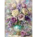 Kit peinture diamant rond et carré 20 à 50 cm – Couleur BLANC (1)