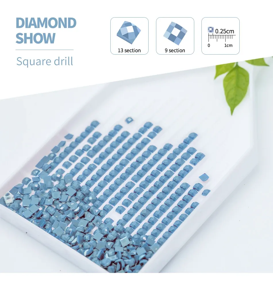 Kit peinture diamant rond et carré 20 à 50 cm