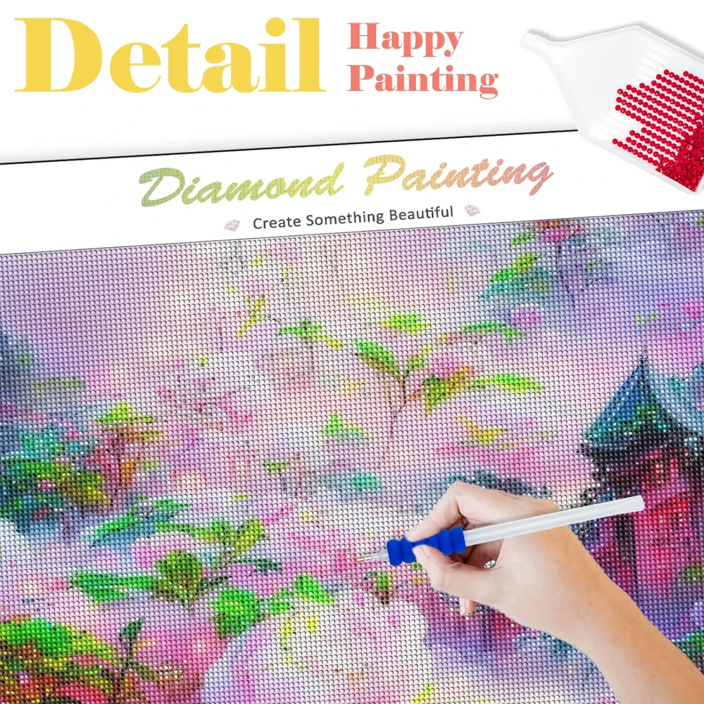 Kit peinture diamant rond et carré 20 à 50 cm