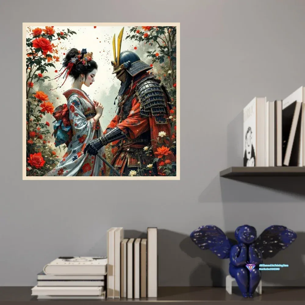 Kit peinture diamant samouraï japonais 20 à 50 cm