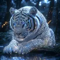 Kit peinture diamant tigre forêt 5D adulte – 1