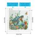 Kit peinture diamant tortue fleur 5D – 2