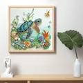 Kit peinture diamant tortue fleur 5D – 6
