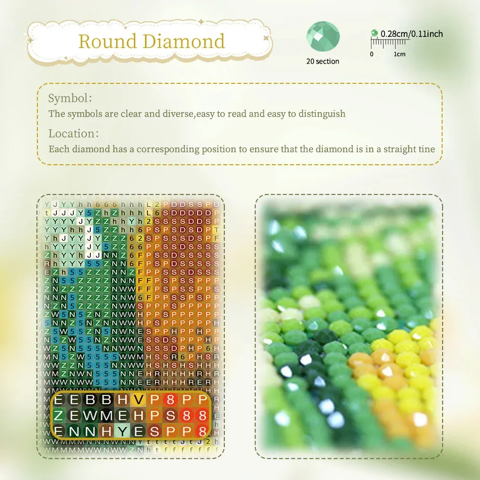 Kit peinture diamant tortue plage 20x30 à 40x50 cm