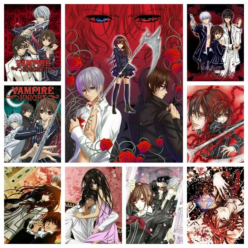 Kit peinture diamant Vampire Knight 30x40 à 50x70 cm