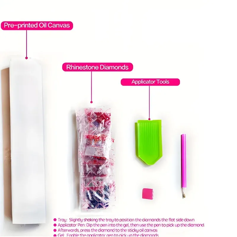 Kit peinture diamant vélo 20x20 à 50x50 cm