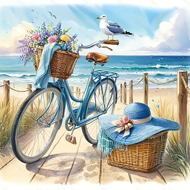Kit peinture diamant vélo 20x20 à 50x50 cm