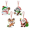 Kit peinture Noël 6 pièces décorations à suspendre – Couleur 1 Set