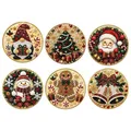 Kit peinture Noël 6 pièces décorations à suspendre – Couleur 1 Set