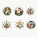 Kit peinture Noël 6 pièces décorations à suspendre – Couleur 1 Set