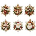 Kit peinture Noël 6 pièces décorations à suspendre – Couleur 1 Set