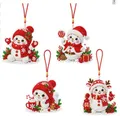 Kit peinture Noël 6 pièces décorations à suspendre – Couleur 1 Set