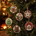 Kit peinture Noël 6 pièces décorations à suspendre – 6