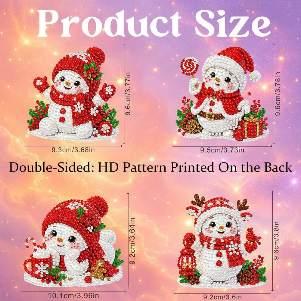 Kit peinture Noël 6 pièces décorations à suspendre