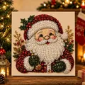Kit peinture perles Noël avec cadre artisanat DIY – 2