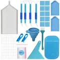 Kit rangement accessoires peinture diamant 30 pots – Couleur BLANC