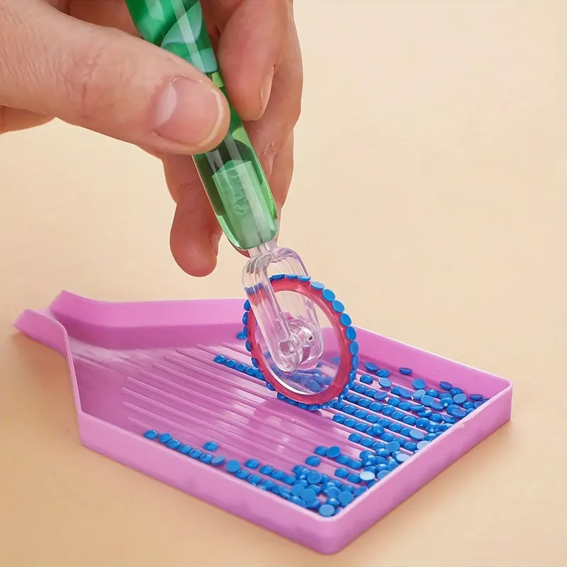Kit rouleau et stylo pour peinture diamant 7 pièces