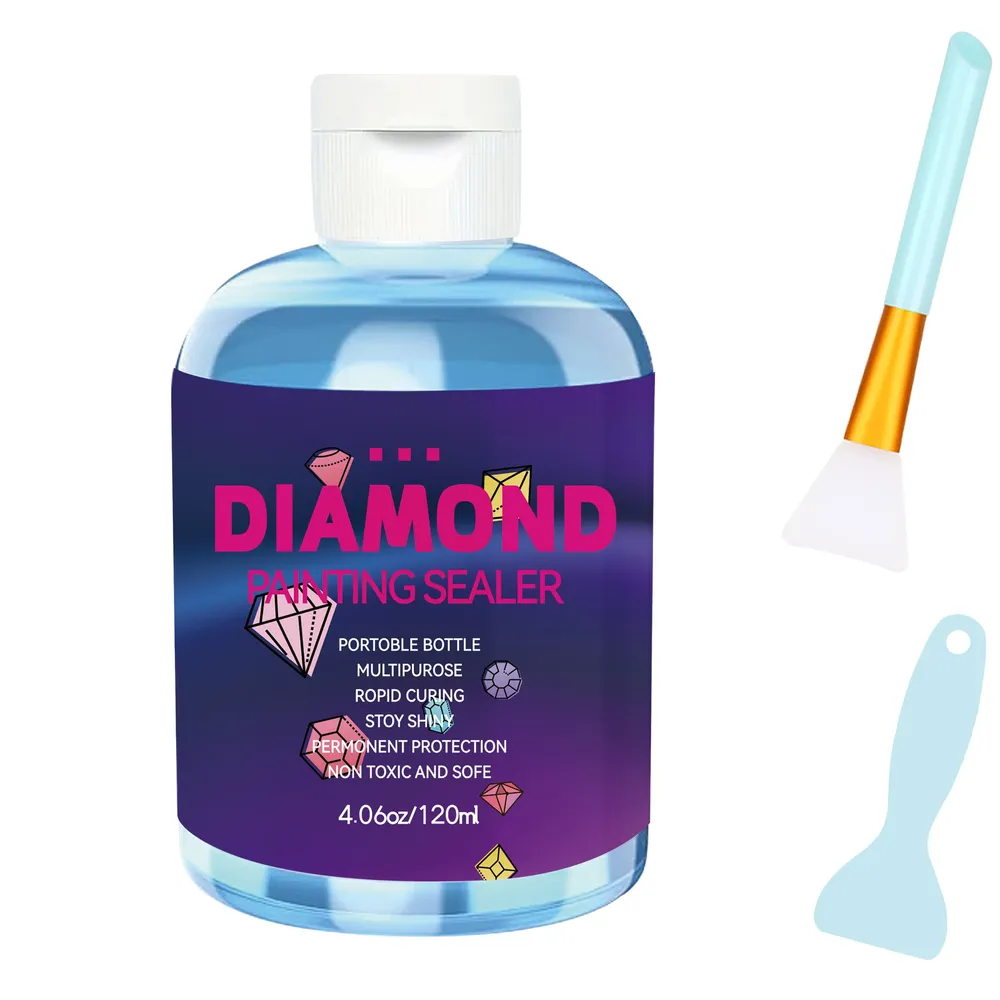 Kit scellant peinture diamant 120 ml avec 2 pinceaux