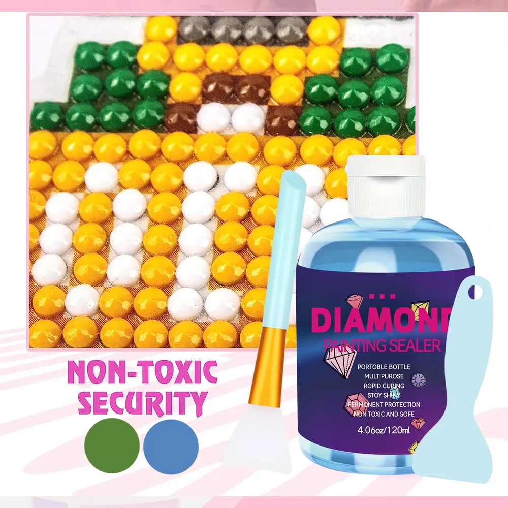Kit scellant peinture diamant 120 ml avec 2 pinceaux
