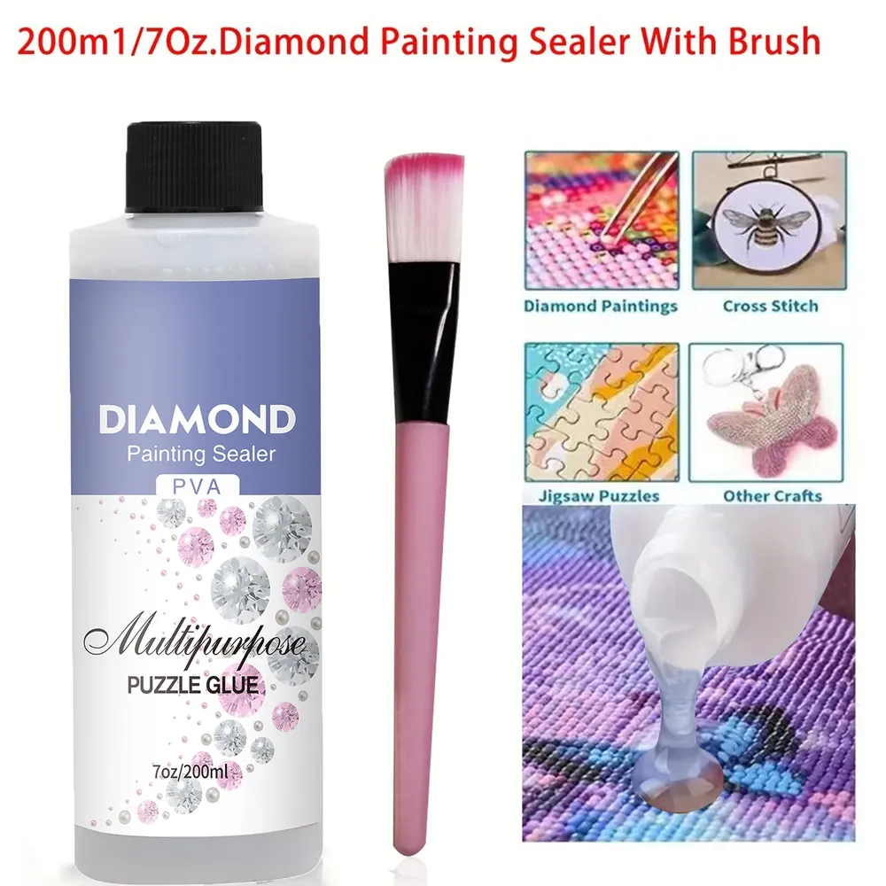 Kit scellant peinture diamant 60 à 200 ml avec 3 pinceaux