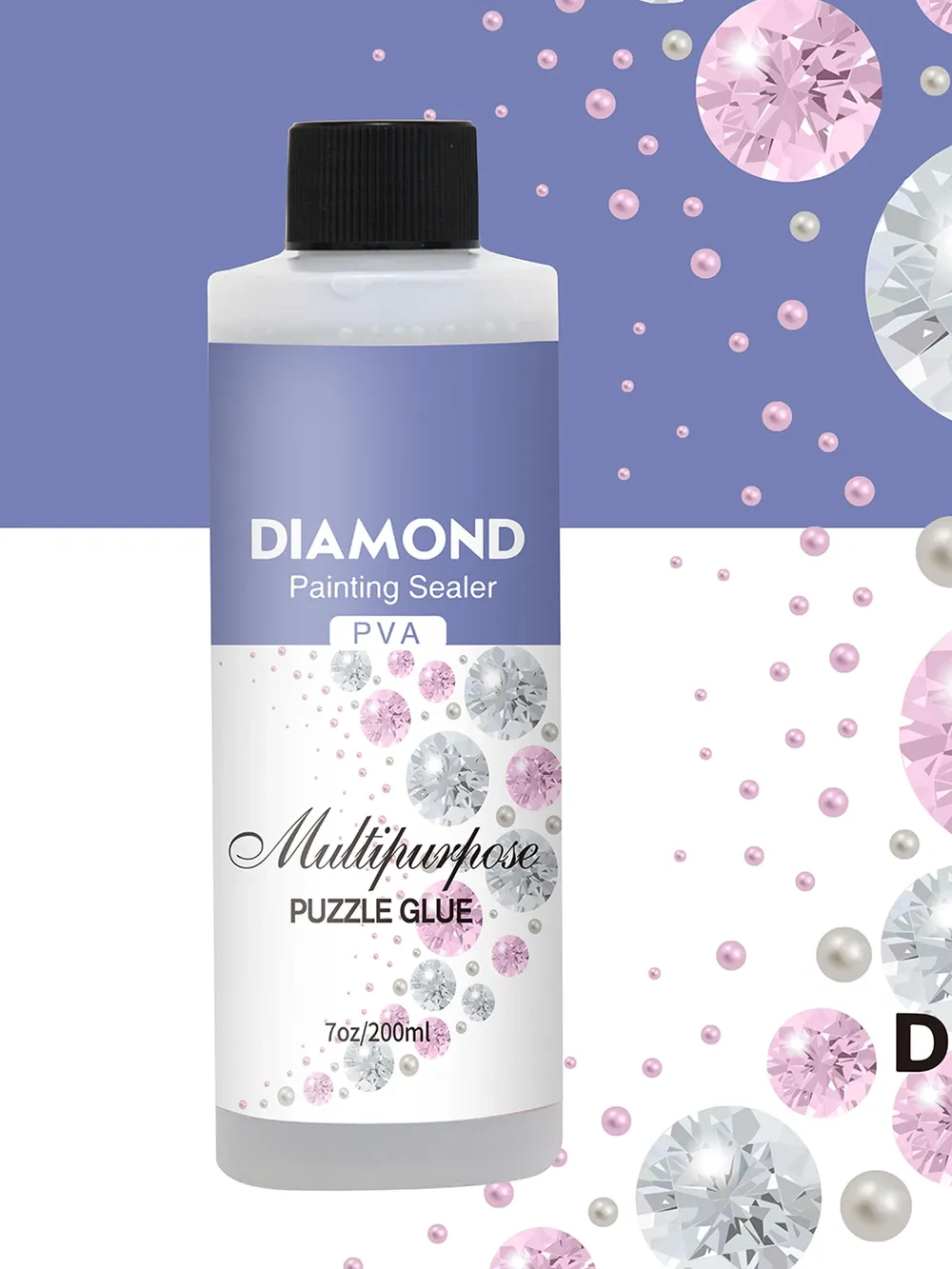 Kit scellant peinture diamant 60 à 200 ml avec 3 pinceaux