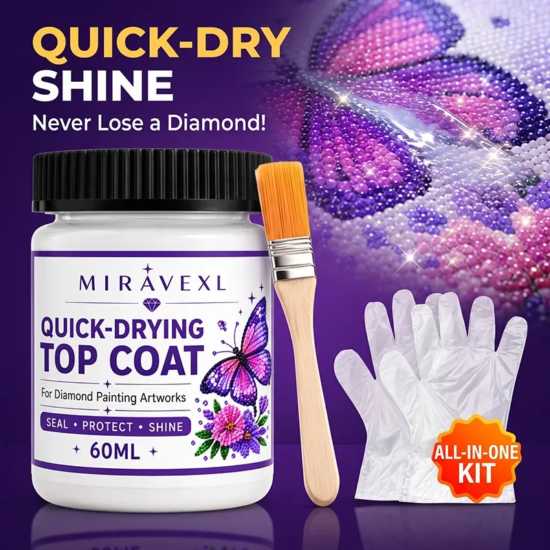 Kit scellement peinture diamant 1 à 3 sets finition brillante