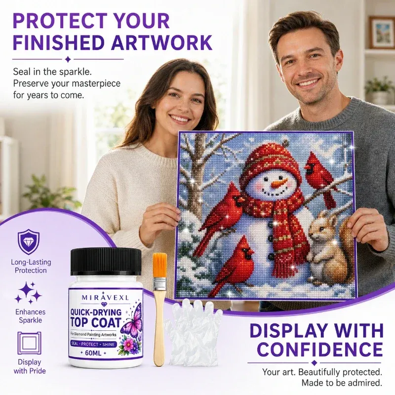 Kit scellement peinture diamant 1 à 3 sets finition brillante