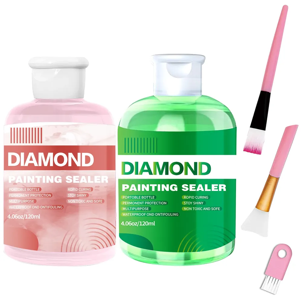 Kit scellement peinture diamant 120 à 240 ml avec 3 pinceaux